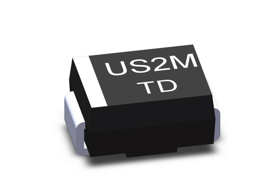 US2M عالي الكفاءة سريع الاسترداد المعدل الثنائي 2A 1000v Smb Diode Case DO 214AA